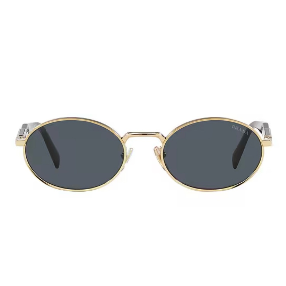 BRAND NEW AUTHENTIC Prada SPR65Z Pale Gold/Dark Grey / 55.